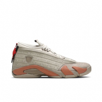 Air Jordan 14 Clot Retro Low Grå Lyserød Sko Herre