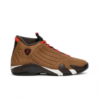 Air Jordan 14 Retro Brun Flerfarvede Sko Herre