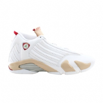 Air Jordan 14 Retro Hvid Beige Sko Dame