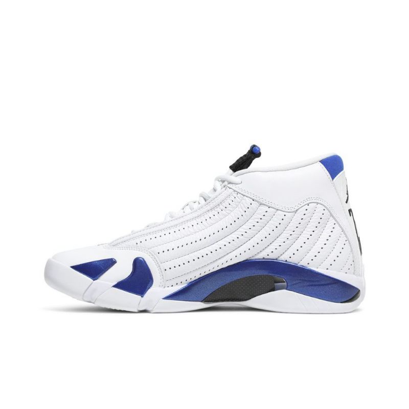 Air Jordan 14 Retro Hvid Blå Sort Sko Herre