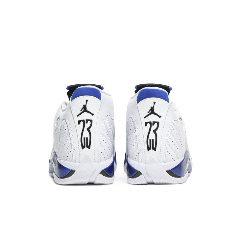 Air Jordan 14 Retro Hvid Blå Sort Sko Herre