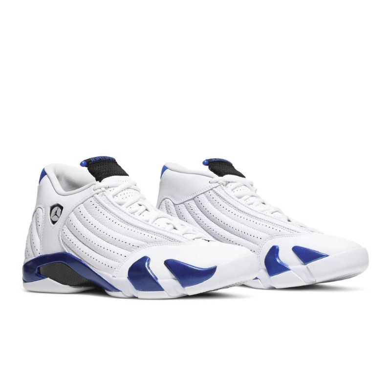 Air Jordan 14 Retro Hvid Blå Sort Sko Herre