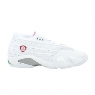 Air Jordan 14 Retro Low Hvid Rød Grøn Sko Dame