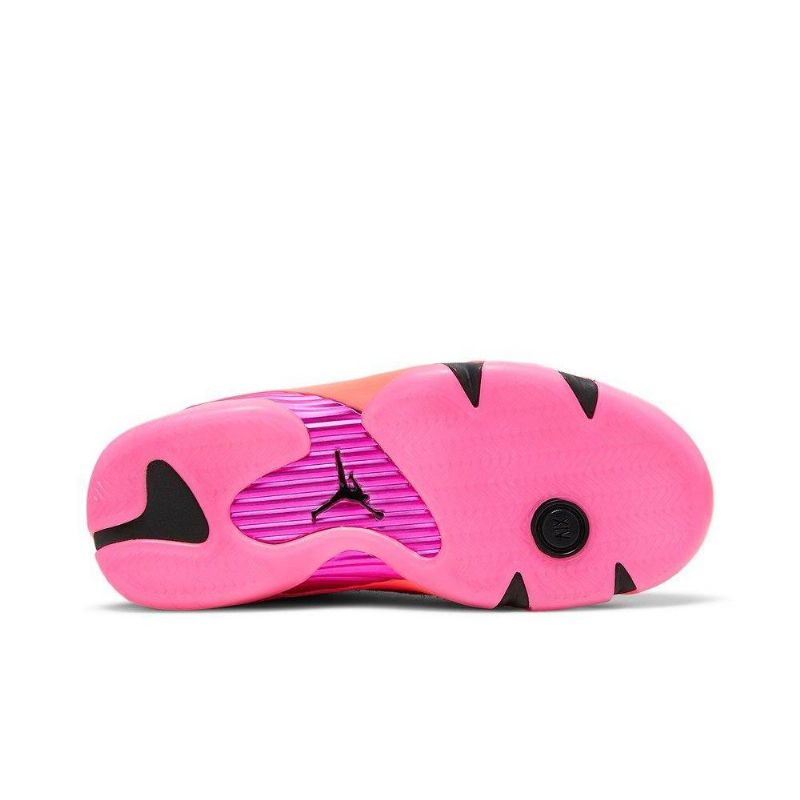 Air Jordan 14 Retro Low Lyserød Sort Rød Sko Dame