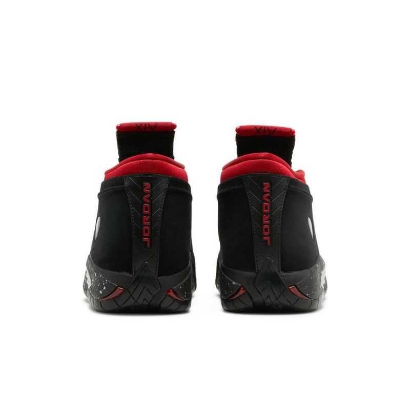 Air Jordan 14 Retro Low Sort Rød Sko Dame