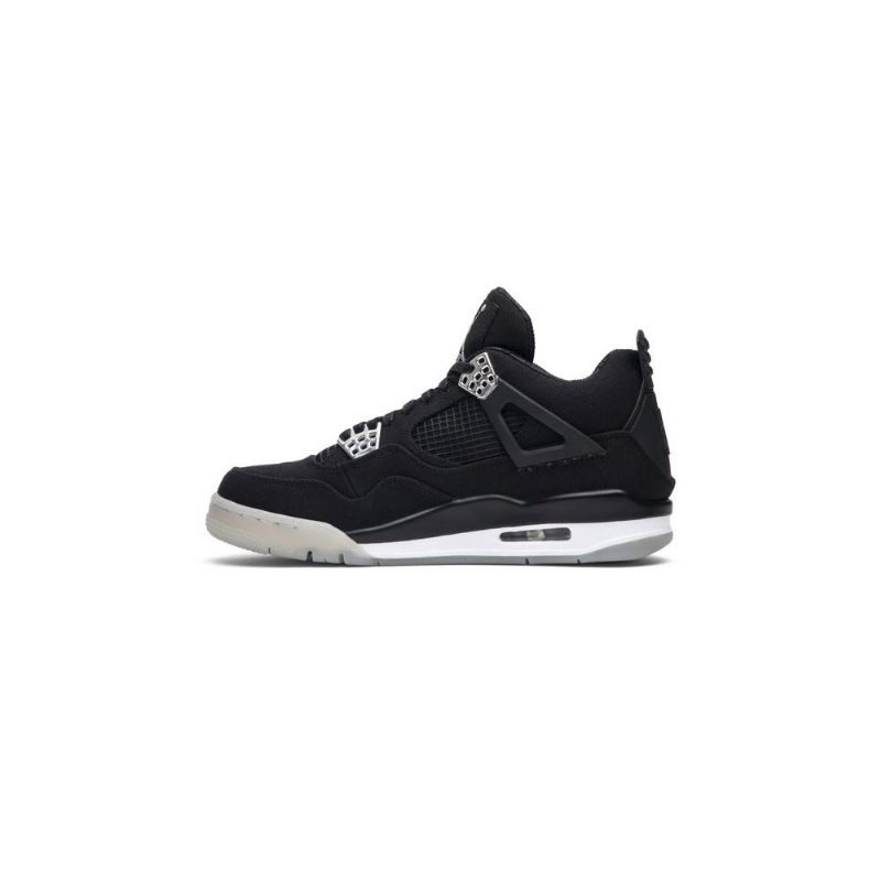 Air Jordan 4 Eminem Carhartt Sort Sølv Sko Herre