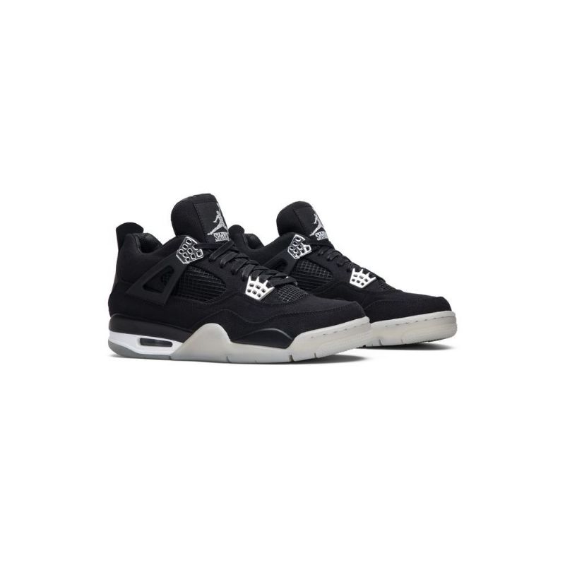 Air Jordan 4 Eminem Carhartt Sort Sølv Sko Herre