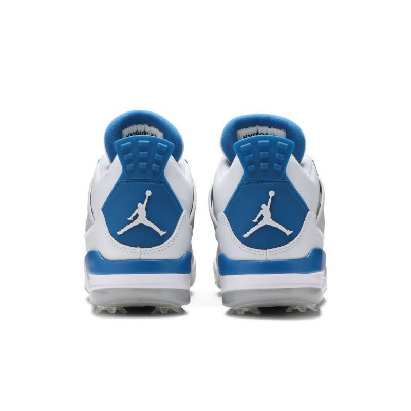 Air Jordan 4 Golf Hvid Grå Blå Sko Herre