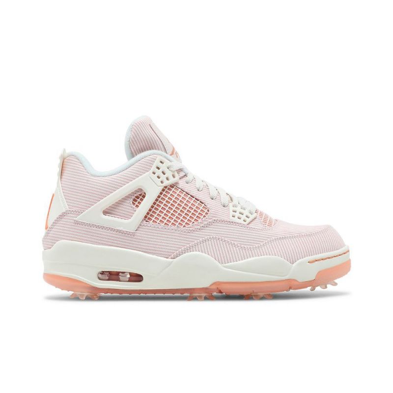Air Jordan 4 Golf Nrg Hvid Lyserød Sko Herre