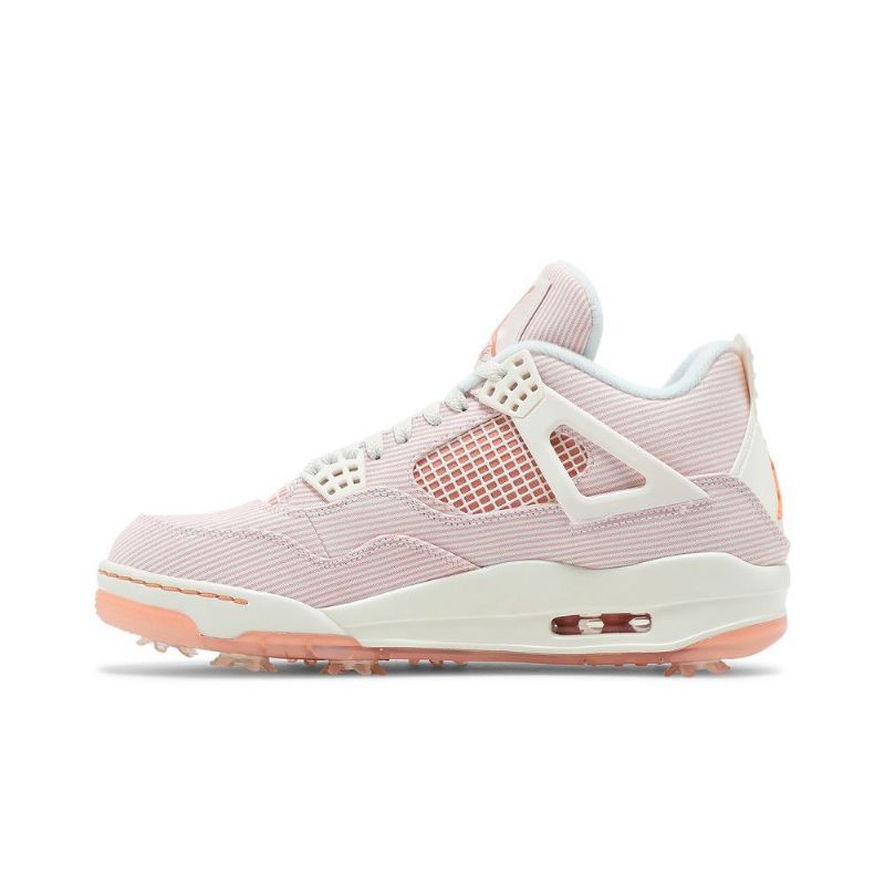 Air Jordan 4 Golf Nrg Hvid Lyserød Sko Herre