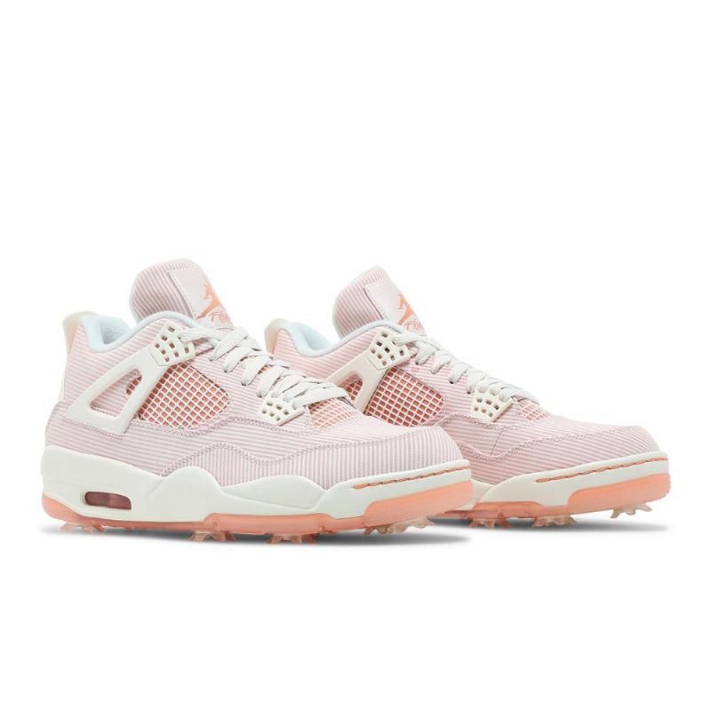 Air Jordan 4 Golf Nrg Hvid Lyserød Sko Herre