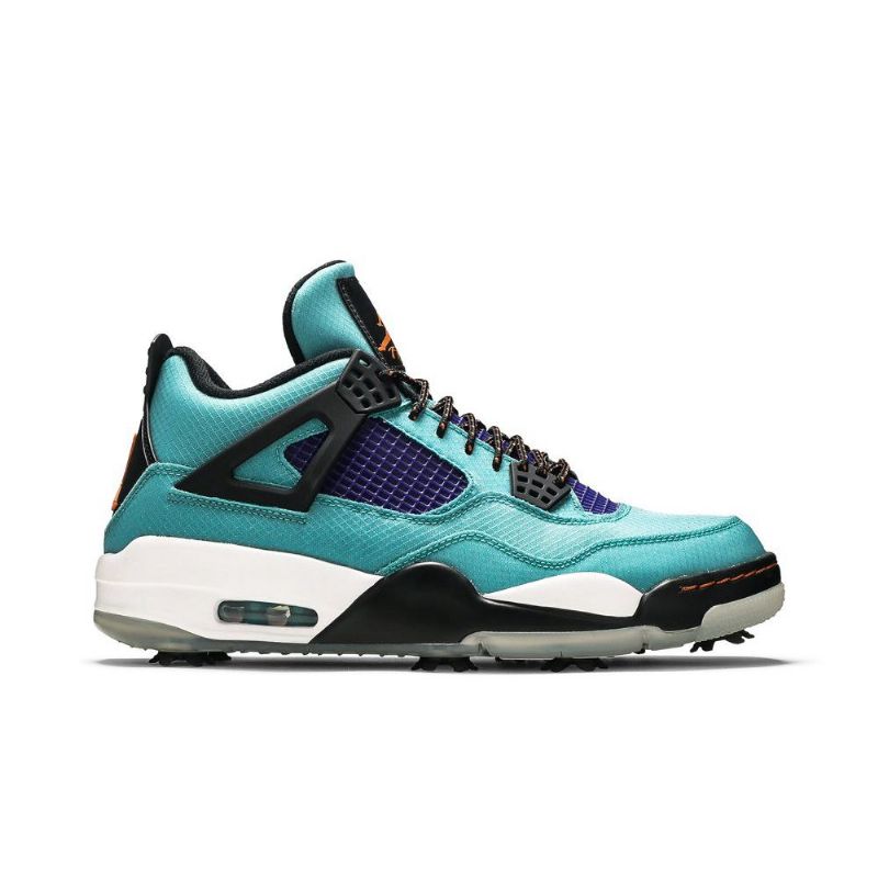 Air Jordan 4 Golf Nrg Hvid Turkis Blå Sort Sko Herre