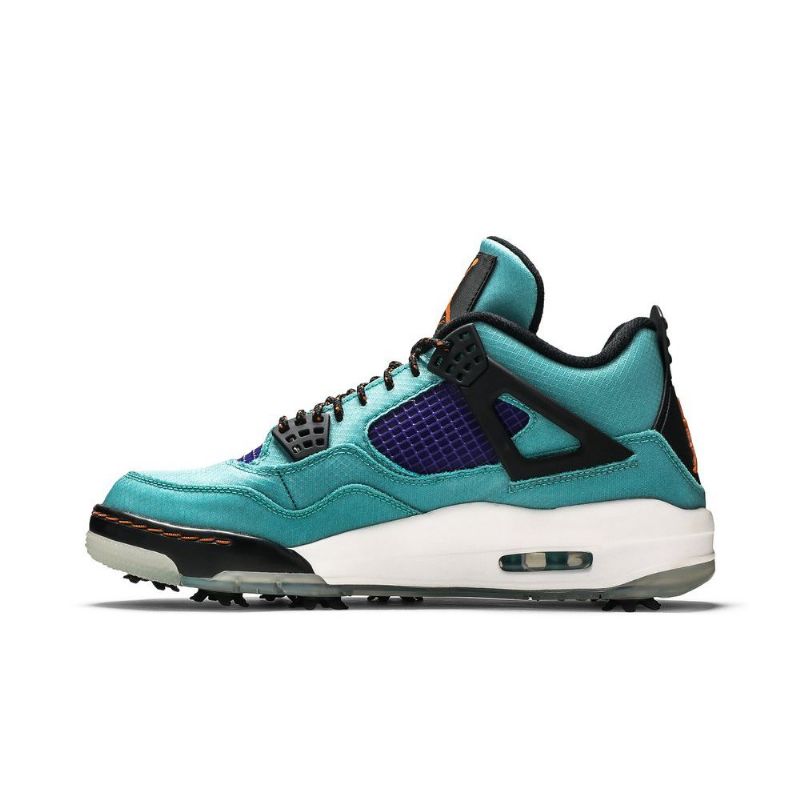 Air Jordan 4 Golf Nrg Hvid Turkis Blå Sort Sko Herre