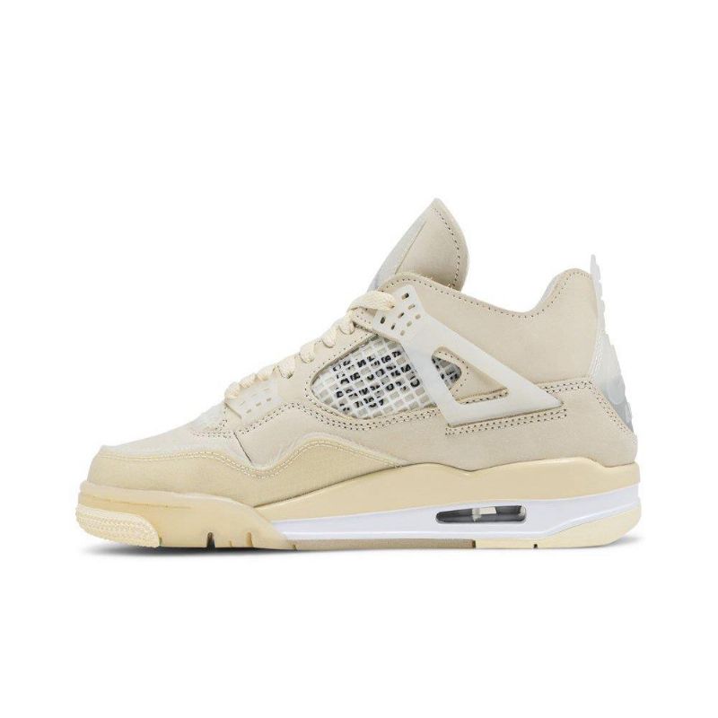 Air Jordan 4 Off-hvid Sp Beige Sko Dame