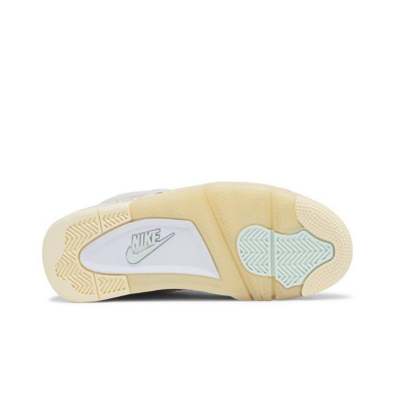 Air Jordan 4 Off-hvid Sp Beige Sko Dame