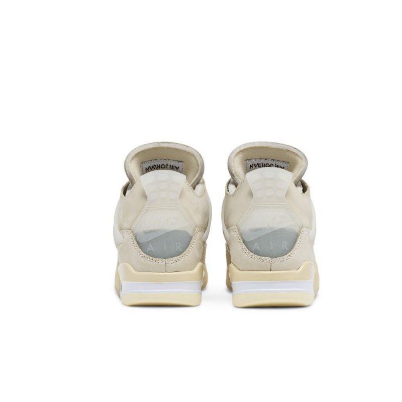 Air Jordan 4 Off-hvid Sp Beige Sko Dame
