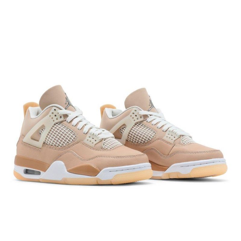 Air Jordan 4 Retro Brun Hvid Sko Dame