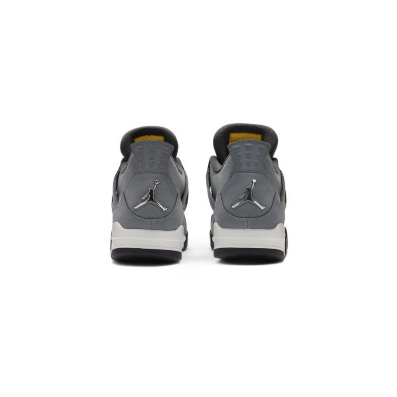 Air Jordan 4 Retro Grå Hvid Sort Sko Herre