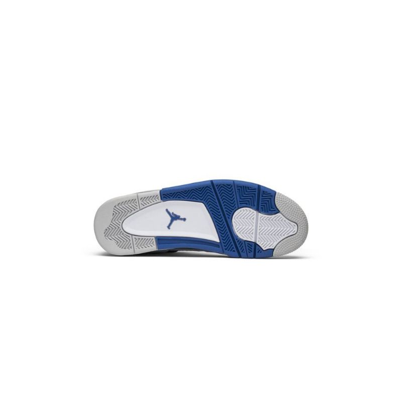 Air Jordan 4 Retro Hvid Blå Sort Sko Herre