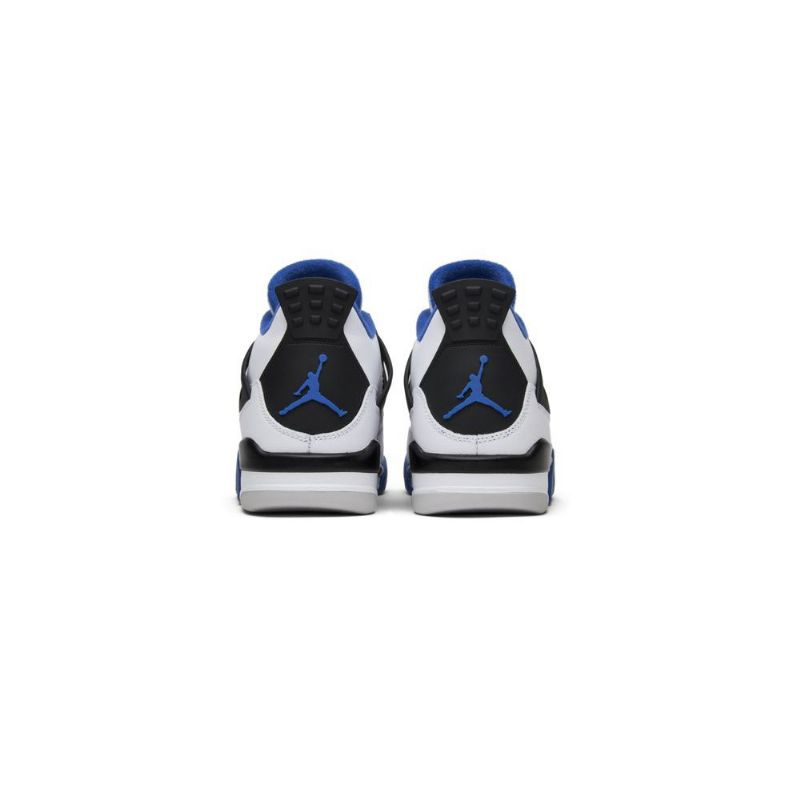 Air Jordan 4 Retro Hvid Blå Sort Sko Herre