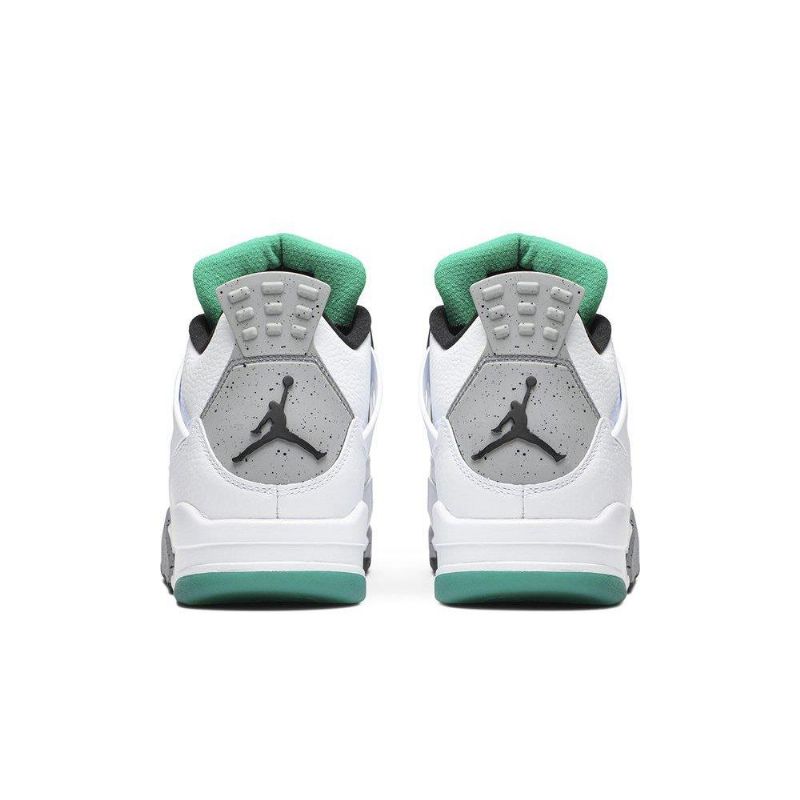 Air Jordan 4 Retro Hvid Grå Flerfarvede Sko Dame