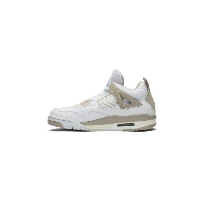 Air Jordan 4 Retro Hvid Grå Sko Dame
