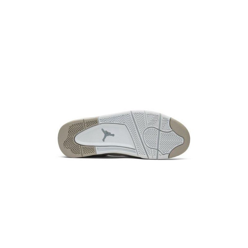 Air Jordan 4 Retro Hvid Grå Sko Dame