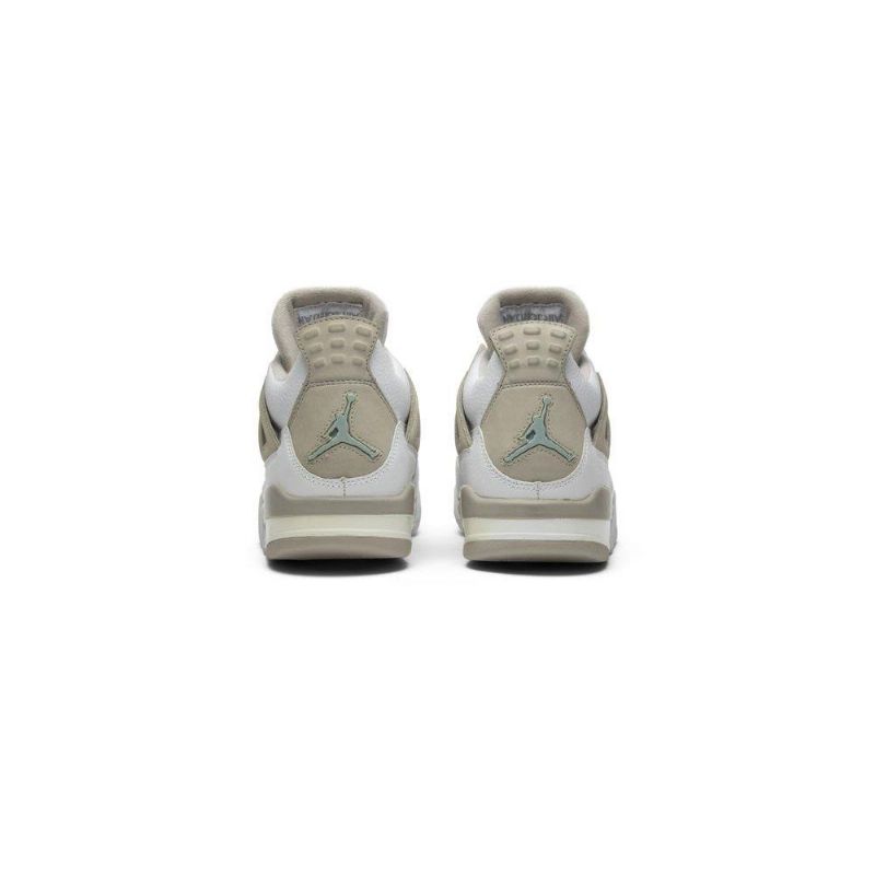 Air Jordan 4 Retro Hvid Grå Sko Dame