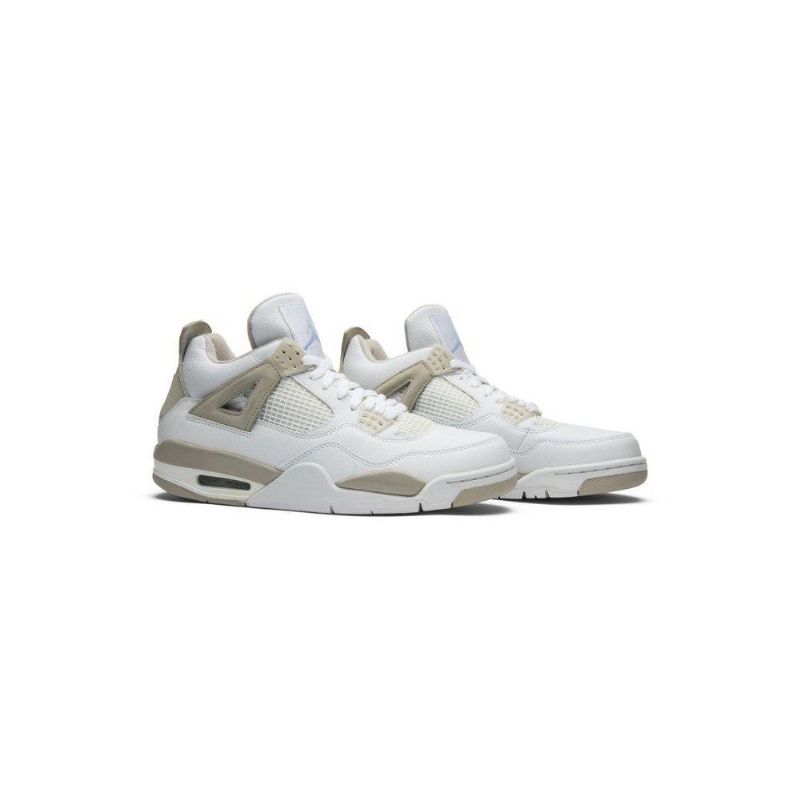 Air Jordan 4 Retro Hvid Grå Sko Dame