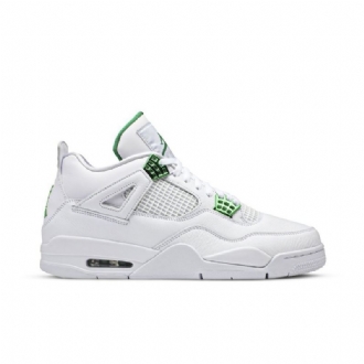 Air Jordan 4 Retro Hvid Grøn Sko Herre