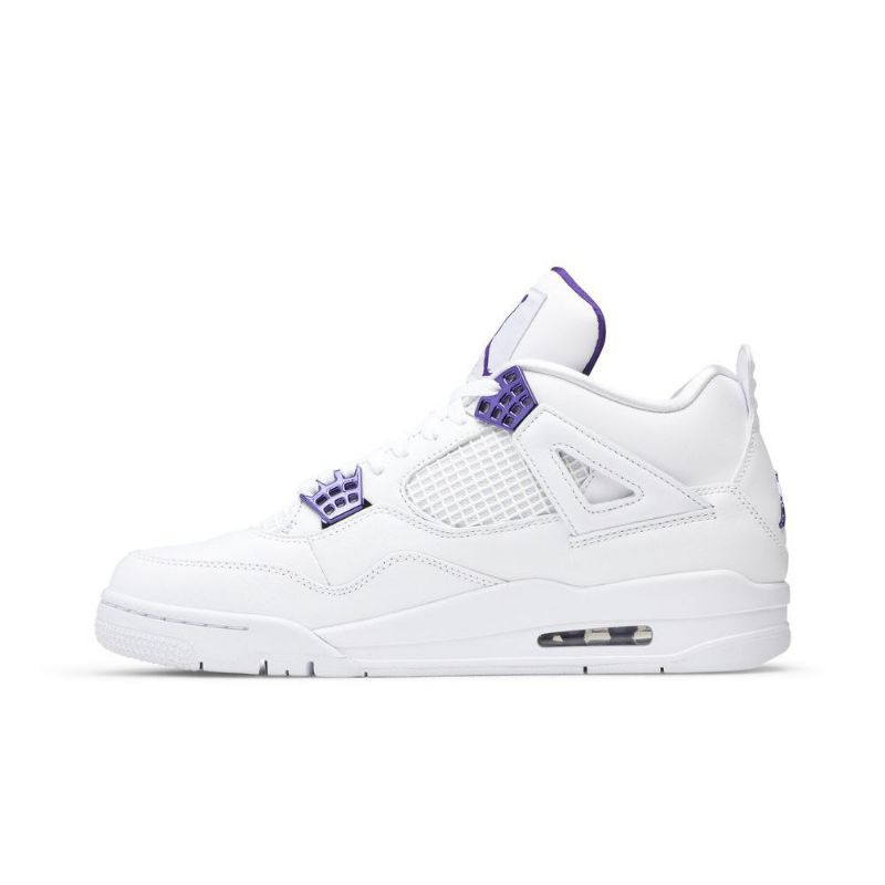 Air Jordan 4 Retro Hvid Lilla Sko Herre