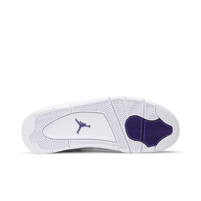 Air Jordan 4 Retro Hvid Lilla Sko Herre