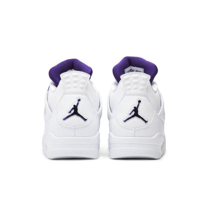 Air Jordan 4 Retro Hvid Lilla Sko Herre