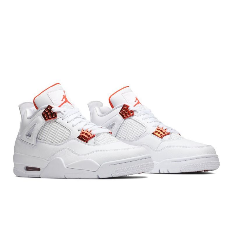 Air Jordan 4 Retro Hvid Orange Sko Herre