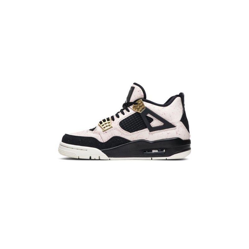 Air Jordan 4 Retro Lyserød Sort Guld Sko Dame