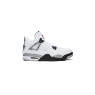 Air Jordan 4 Retro Og Hvid Grå Sko Herre