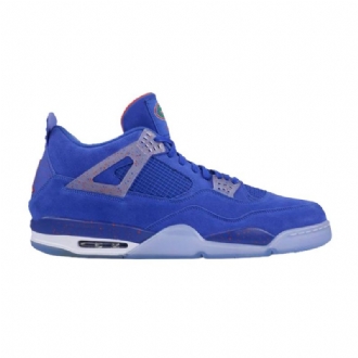 Air Jordan 4 Retro Pe Blå Hvid Orange Sko Herre