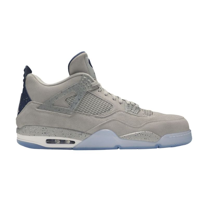 Air Jordan 4 Retro Pe Grå Marineblå Sko Herre