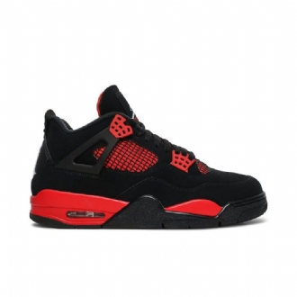 Air Jordan 4 Retro Rød Sort Sko Herre