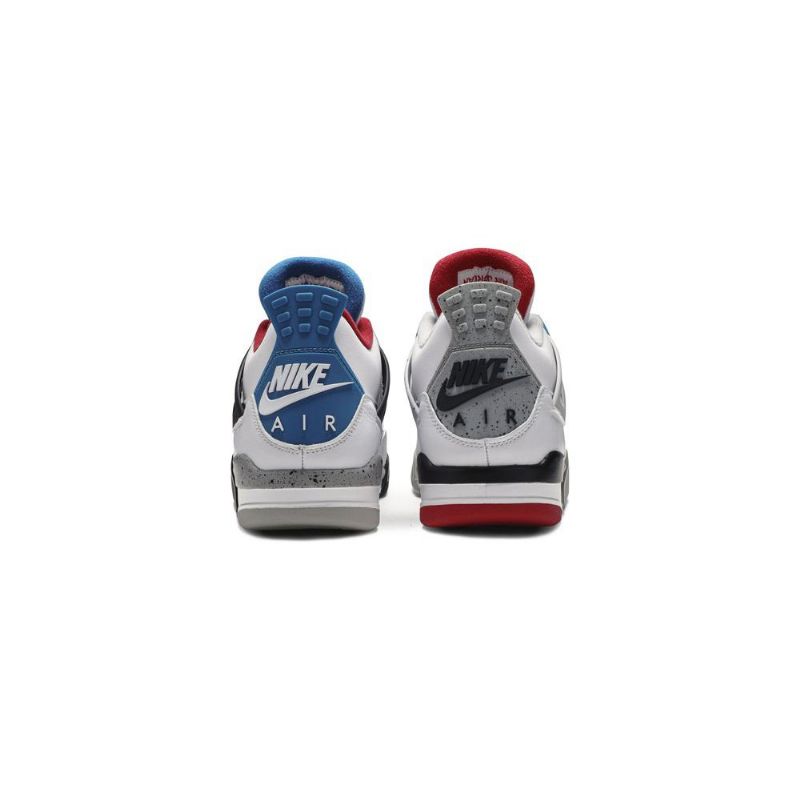 Air Jordan 4 Retro Se Hvid Blå Rød Grå Sko Herre
