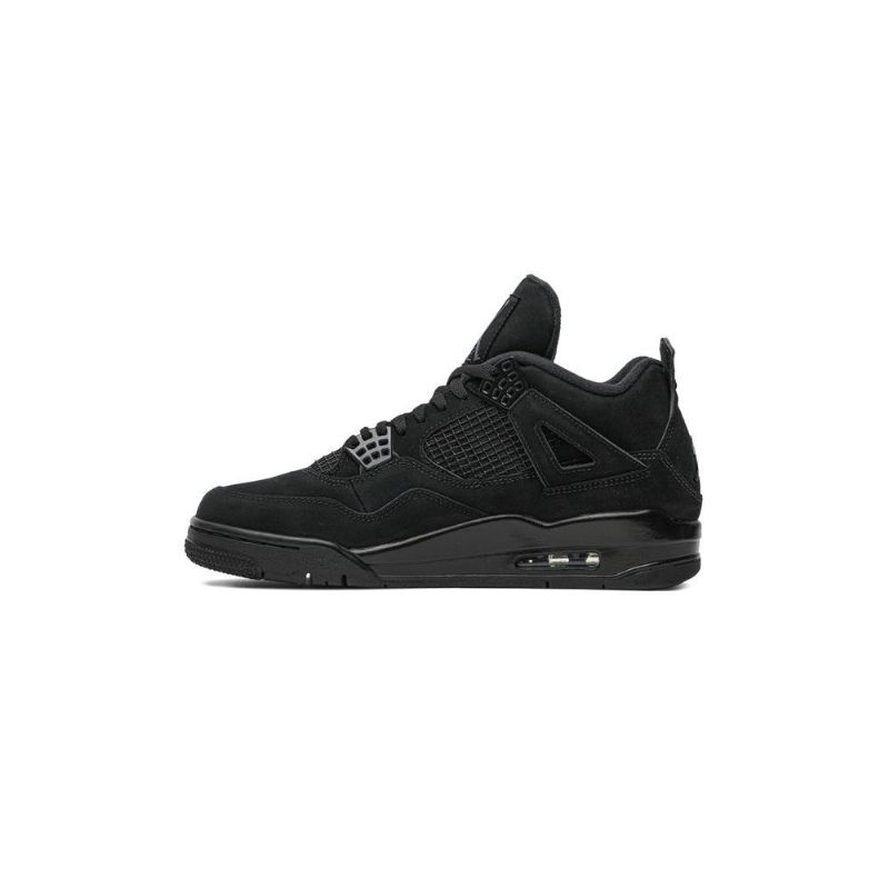 Air Jordan 4 Retro Sort Grå Sko Herre