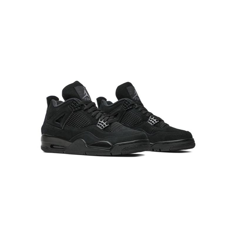 Air Jordan 4 Retro Sort Grå Sko Herre