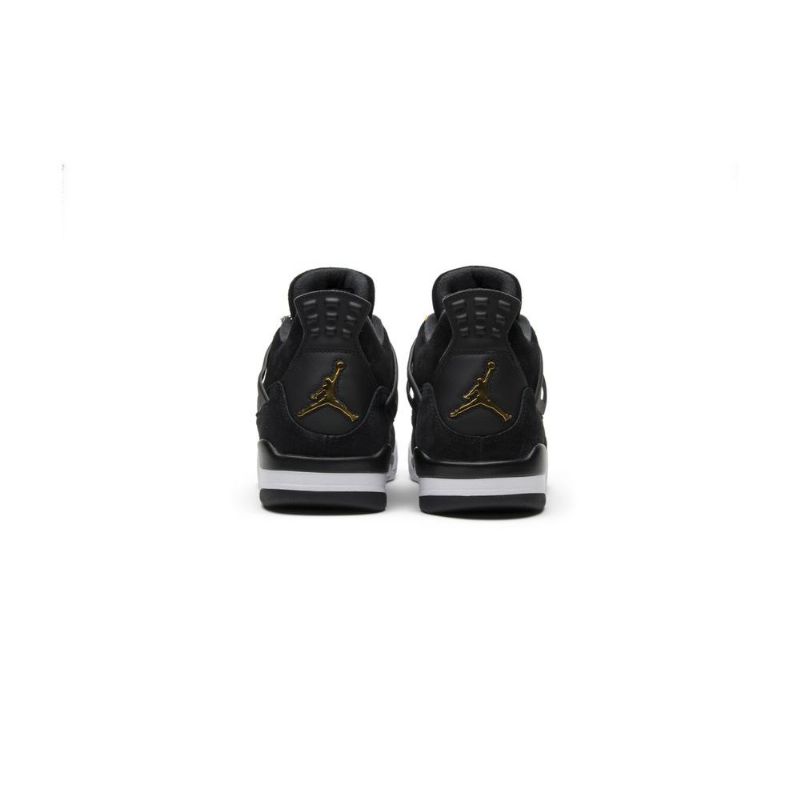 Air Jordan 4 Retro Sort Guld Hvid Sko Herre