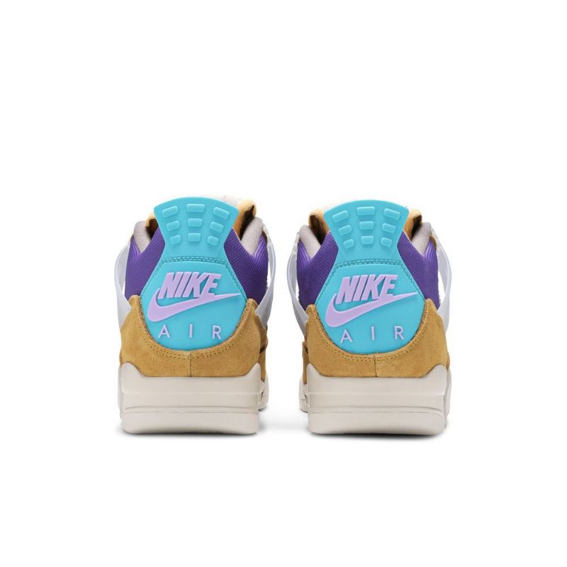 Air Jordan 4 Union La Retro Brun Lilla Turkis Sko Herre