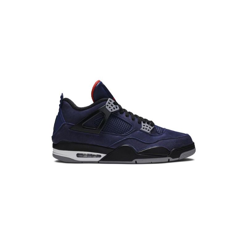 Air Jordan 4 Winter Blå Hvid Rød Sort Sko Herre
