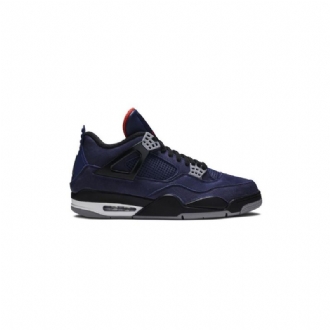 Air Jordan 4 Winter Blå Hvid Rød Sort Sko Herre