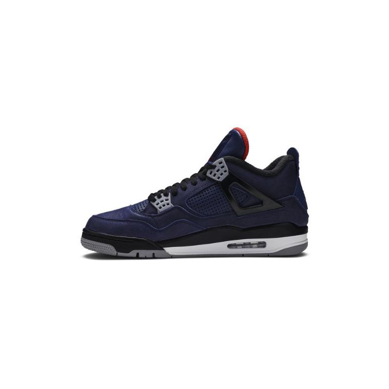 Air Jordan 4 Winter Blå Hvid Rød Sort Sko Herre