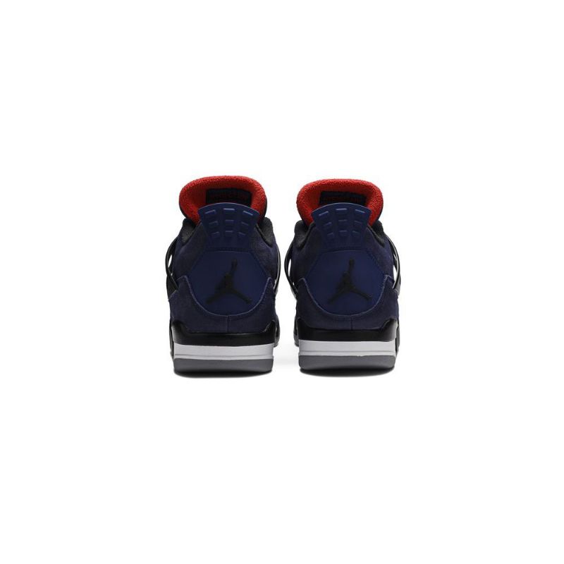 Air Jordan 4 Winter Blå Hvid Rød Sort Sko Herre