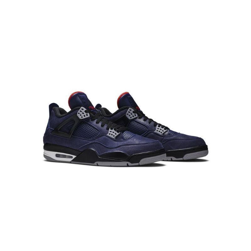 Air Jordan 4 Winter Blå Hvid Rød Sort Sko Herre