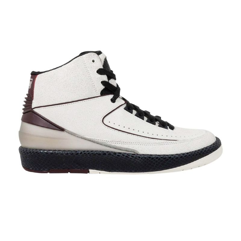 Air Jordan 2 A Ma Maniére Retro Sp Hvid Sort Bordeaux Sko Herre